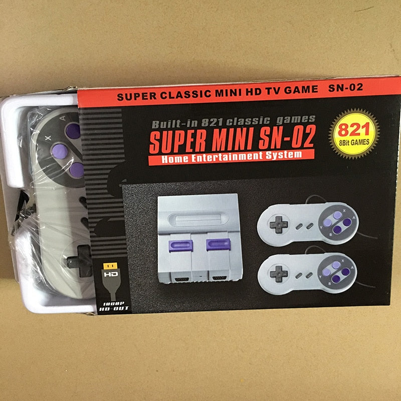 MINI NINTENDO 8 BITS 821 JOGOS - SUPORTE HDMI